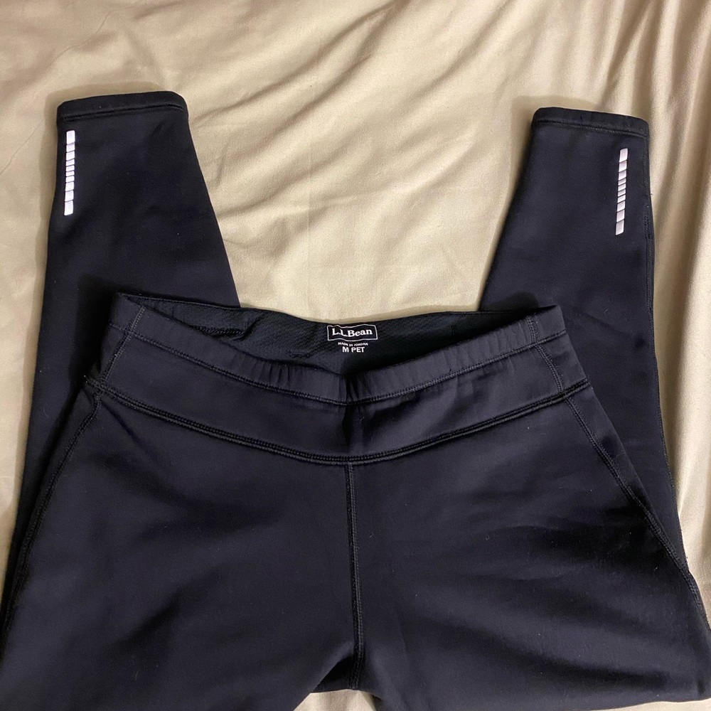 LL Bean primaloft winter fleece leggings MP